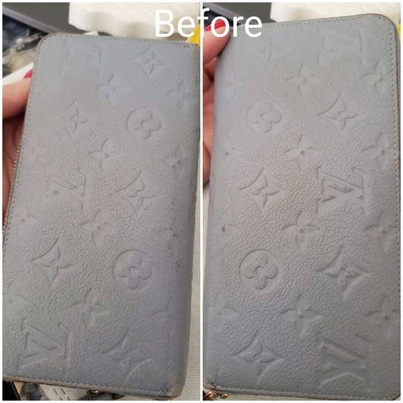 **SOLD** Authentic Pre-owned Louis Vuitton Blue Empreinte Zippy Wallet - Picture 13 of 16